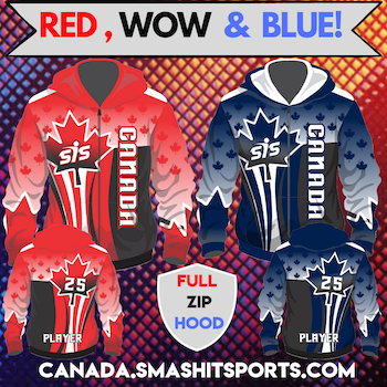 Red, WOW & Blue Hoodie (Customizable)