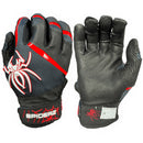 Spiderz PRO Batting Gloves - Black/Red/White