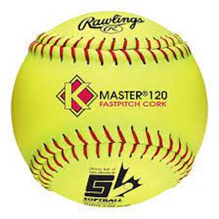 Rawlings 12" Single/Individual K-Master Fastpitch Game Ball Dozen - C120YCC-INDIVIDUAL