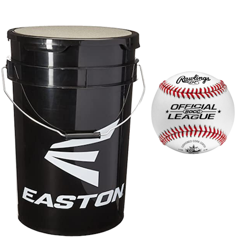 SISC Baseball Ball/Easton Bucket Combo - COMBO-BUCKET-EAS-BASEBALL