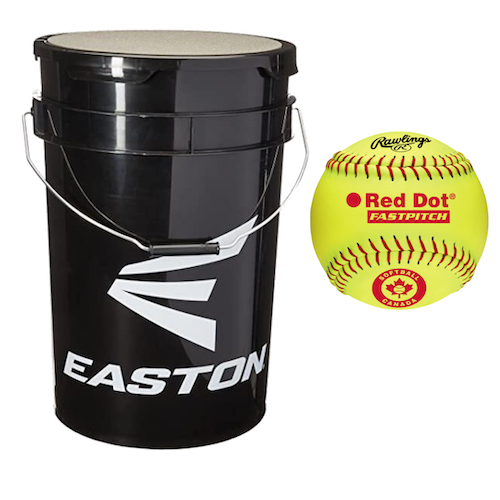 SISC Fastpitch Ball/Bucket Combo - COMBO-BUCKET-EAS-FASTBALL