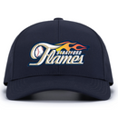 Stratford Flames Branded Pacific Lightweight Perforated P413 Snapback Hat - Flames-Hat-Navy-P413