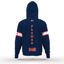 Stratford Flames Vintage Full Sublimation Customizable Navy/White Hoodie - BUY-IN-NAVY-FLAMES-HOODIE