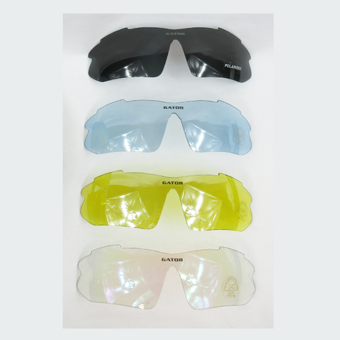 Gator Gear Multi-Lens Sunglasses Kit - White (w/ Prescription Lens Insert)