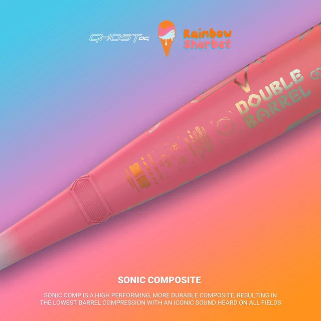 2025 Easton Ghost OG Rainbow Sherbet -11 USSSA/ASA Dual Stamp Fastpitch Softball Bat EFP5GHRS11