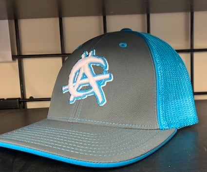 Anarchy Pacific 404M Flex Fit Electric Blue Hat - HAT-ANARCHY-404M-ELECB-CHAR-ELECB