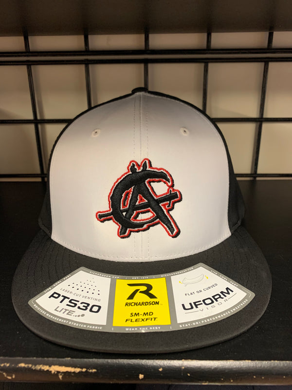 Anarchy Branded PTS30 Hat - HAT-PTS30-ANAR-BLK-BLK-WH-BLKRED
