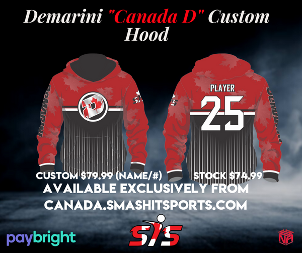DeMarini Canada "D" Customizable Hoodie Buy In - HDY-SISC-BUYIN-DEM-CANADA-D-CUST
