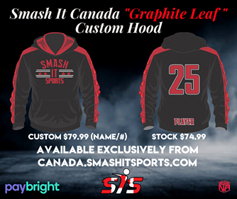Smash It Sports Canada Red/Carbon Hoodie NON Custom Buy In - HDY-SISC-RED/CARB-NON