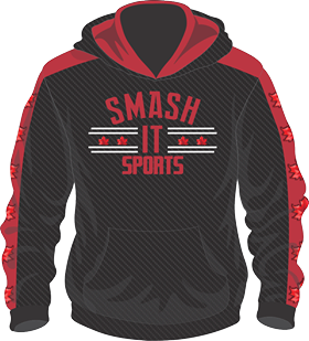 Smash It Sports Canada Red/Carbon Hoodie NON Custom Buy In - HDY-SISC-RED/CARB-NON