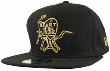 Rawlings New Era Heart of the Hide Flex Fit Hat - HOHCAP-B/GLD