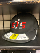 Smash It Sports Canada Hat by Richardson (PTS30) ALL BLACK SISC-SCRIP-RD/WH