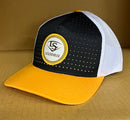 Louisville Patch Pacific 105P Branded Snapback Hat - LS-PATCH-YEL-WHT-BLK
