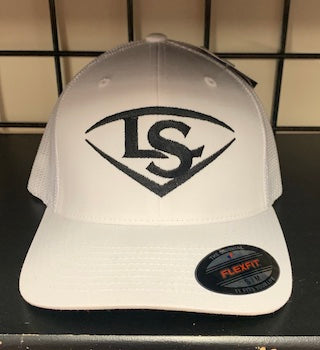Louisville Slugger Flex Fit Mesh Fitted Hat - LSH200-WH/WH