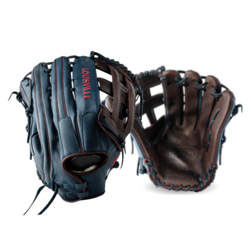 Louisville Slugger Super Z Softball Fielding Glove Maroon/Navy/Red Various Sizes - LSWTLSZ-S24-MNR