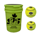 Smash It Sports Canada Softball Ball/Bucket Combo -  SISC-COMBO-BUCKET-SOFTBALLS
