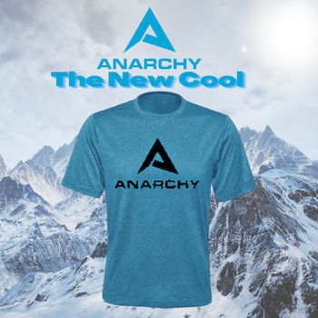 Anarchy Frost Performance Tee - Heather Blue