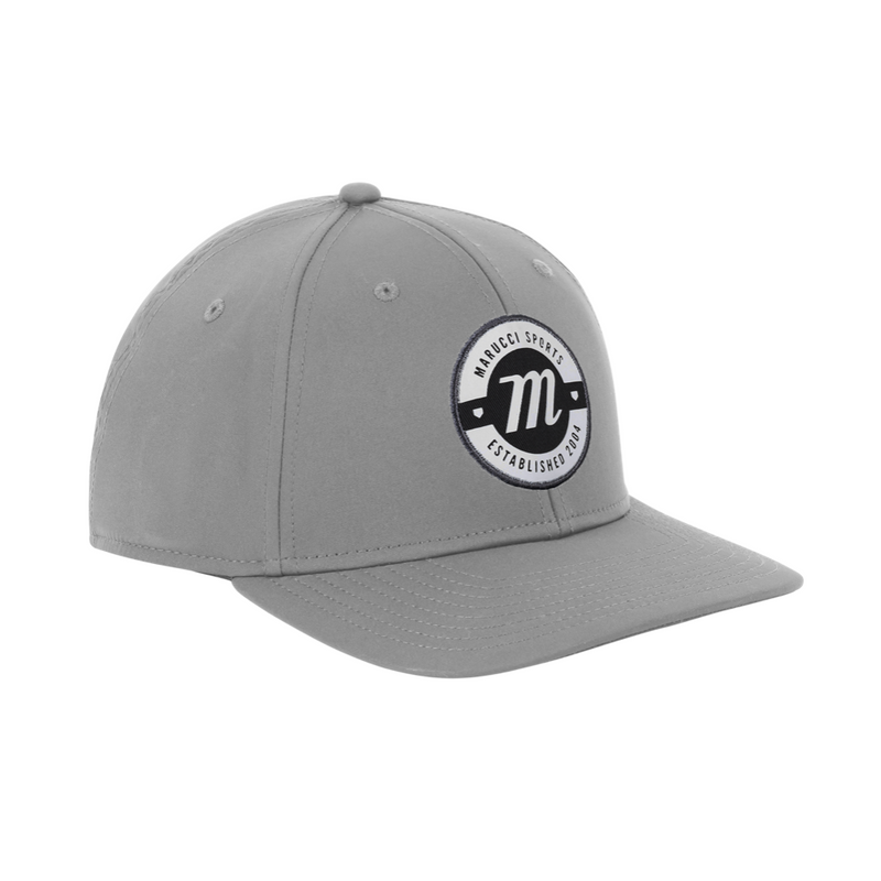 Marucci "M" Patch Performance Grey Snapback Hat - MAHTPFMM-GY