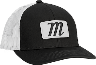 Marucci Capitol Snapback Black/White Trucker Hat  - MAHTTRCAP-BK/W
