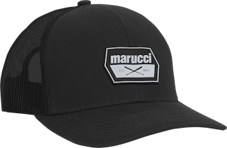 Marucci Snapback Rubber Cross Patch Hat  - MAHTTRPCS-BK/BK