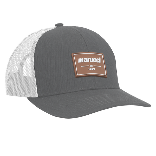 Marucci Snapback Established Rubber Patch Hat  - MAHTTRPEST-GY/W
