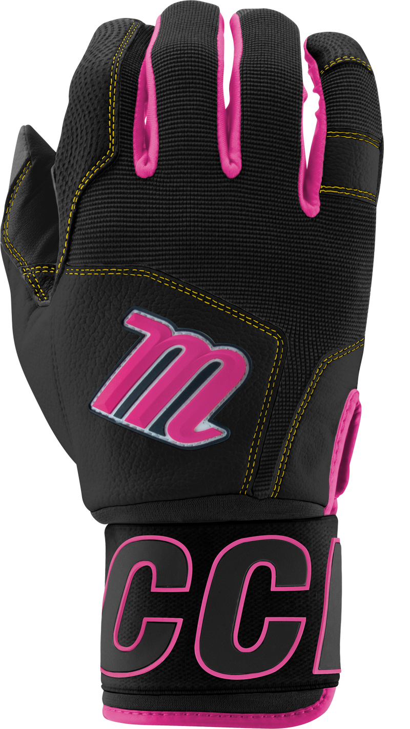 Marucci Blacksmith Wrap Youth Batting Gloves - MBG2BKSMY