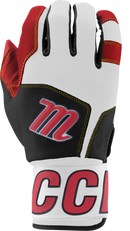 Marucci Blacksmith Wrap Youth Batting Gloves - MBG2BKSMY