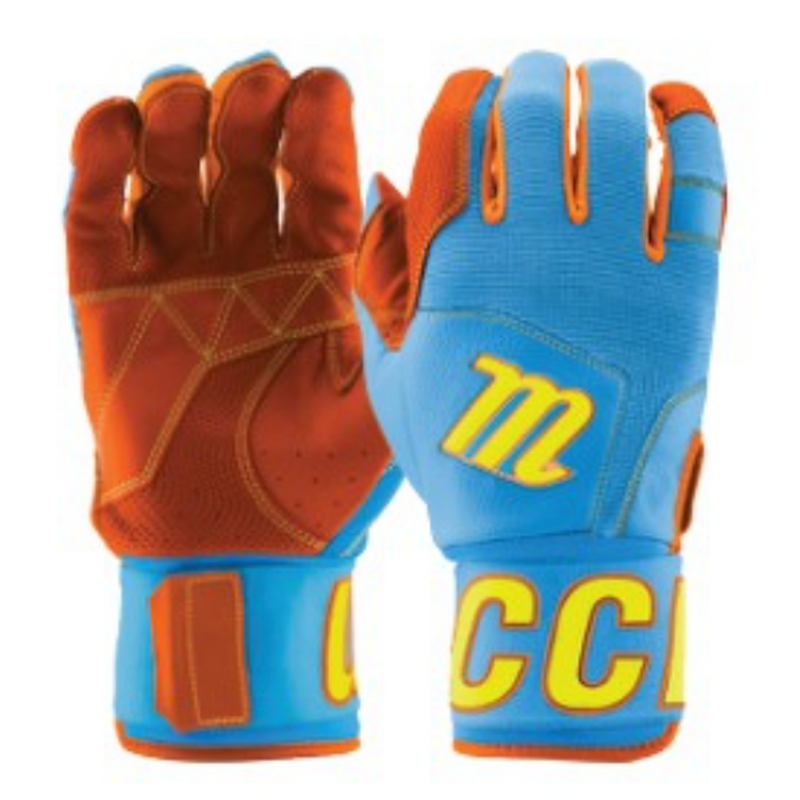 Marucci Blacksmith Wrap Youth Batting Gloves - MBG2BKSMY