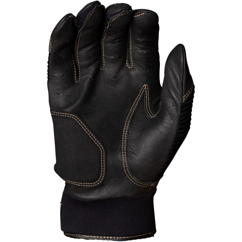 Miken Pro MK7X Gold Batting Gloves - MBGGLD-BLK