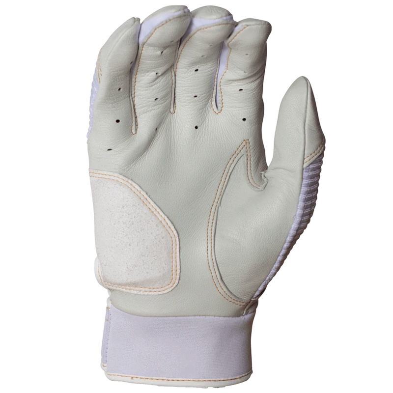 Miken Pro MK7X Gold Batting Gloves - MBGGLD-WHT