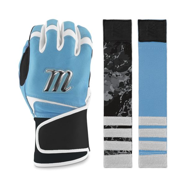 Marucci Remex Adult Columbia Blue/Black Batting Gloves - MBRMX-CB/BK