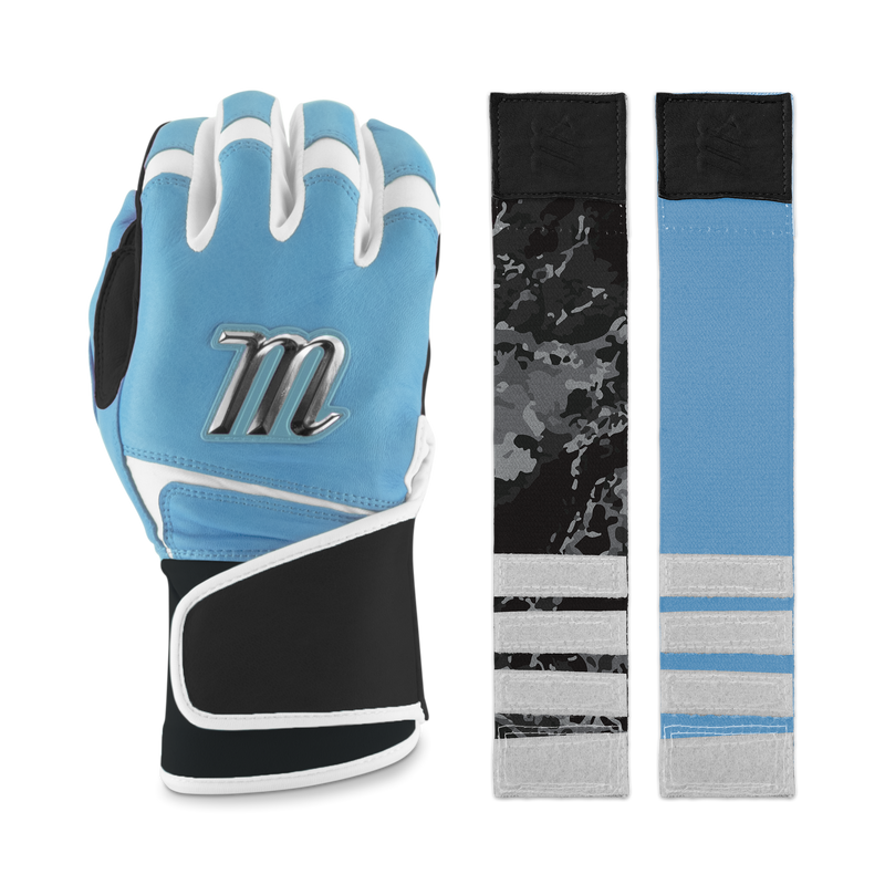 Marucci Remex Adult Columbia Blue/Black Batting Gloves - MBRMX-CB/BK