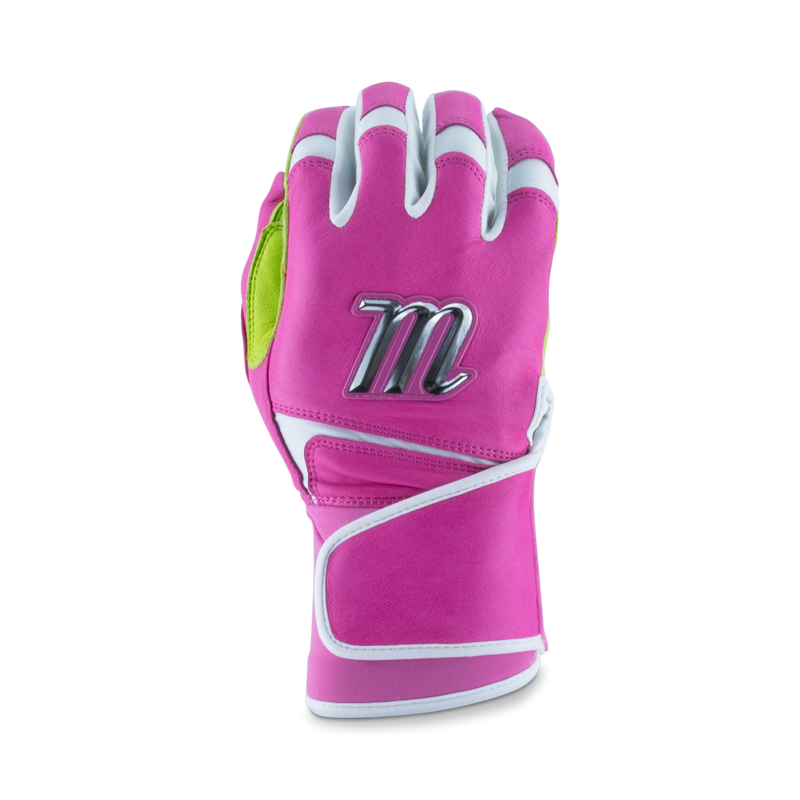Marucci Remex Adult Pink/Lime Green Batting Gloves - MBRMX-PK/LG