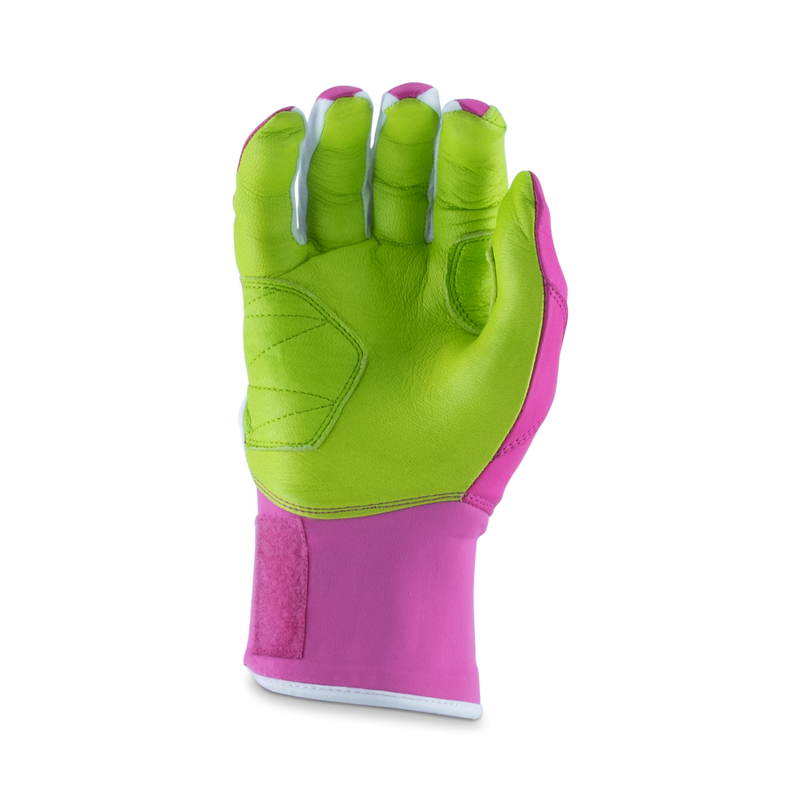 Marucci Remex Adult Pink/Lime Green Batting Gloves - MBRMX-PK/LG