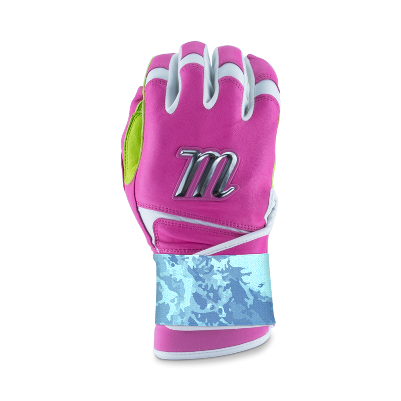 Marucci Remex Adult Pink/Lime Green Batting Gloves - MBRMX-PK/LG