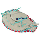MARUCCI ACADIA SERIES 38S1 12.5" DUAL POST CREAM/RED BASEBALL FIRST BASE MITT - MFG3AC37S1-CM/R