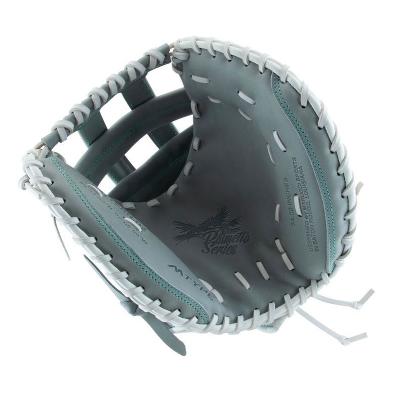 Marucci 240C2 Palmetto M Type 34" Fastpitch Catchers Mitt - MFG3PL240C2FP-GY/RT