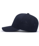 Stratford Flames Branded Pacific Lightweight Perforated P413 Snapback Hat - Flames-Hat-Navy-P413