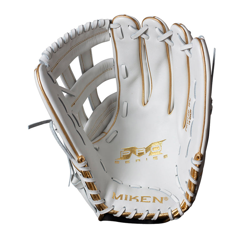 Miken White Gold PRO Series 13" Slowpitch Fielding Glove - PRO130-WG