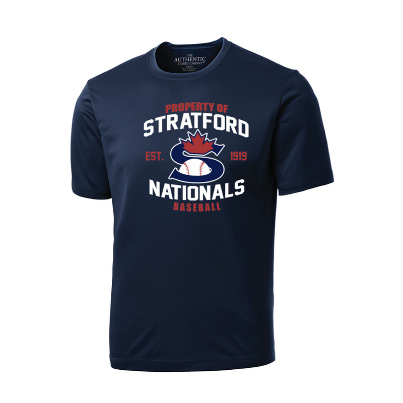 Property of Stratford Nationals Baseball Short Sleeve Pro-T - STRAT-NAT-PROPERTYY-OF--SAN-S350