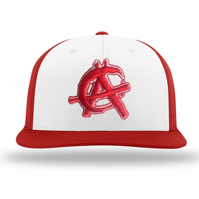 Richardson PTS30 OG Anarchy Branded Baseball Hats Red 3D Puff - PTS30