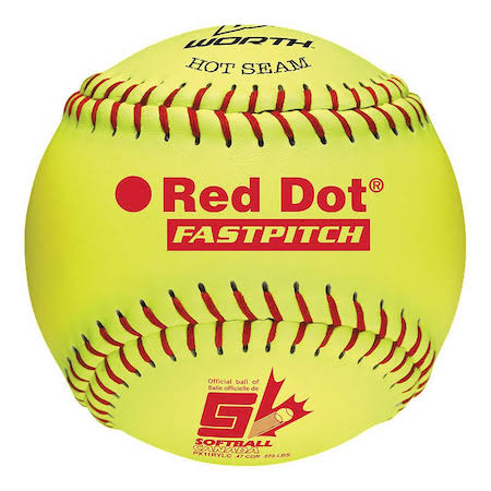 Rawling Red Dot 12" Fastpitch Ball Dozen - PX2RYLC