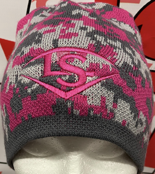 Pink Digi-Camo Branded Skully Toque/Winter Hat -