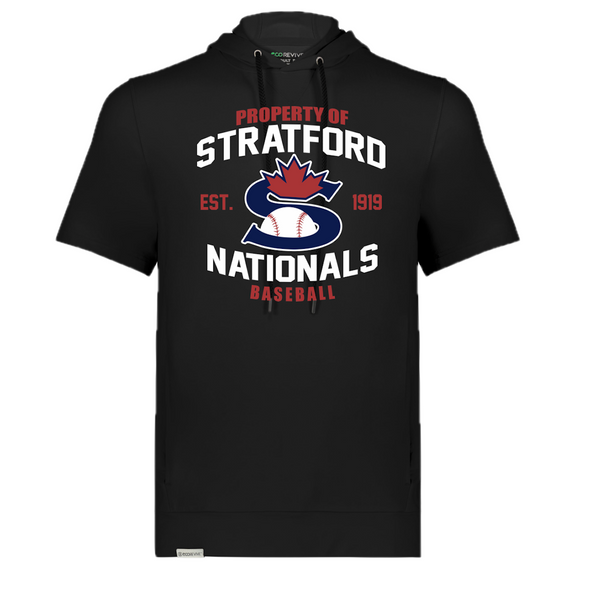 Property Of Stratford Nationals Baseball 1/2 Sleeve Hoodie - STRAT-NATS-PROPERY-OF-AUG-222505
