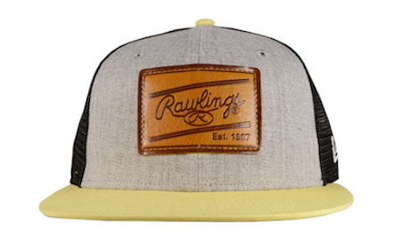 Rawlings New Era Leather Patch Snapback Hat - RLPHAT-HG/Y