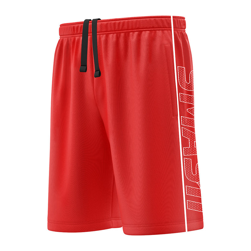 SIS Microfiber Shorts (Red/White)