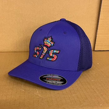 Smash it Sports Canada Flex Fit Tie Dye Purple Hat - SISC-FLEXFIT-SIS-TIE-DYE-PUR