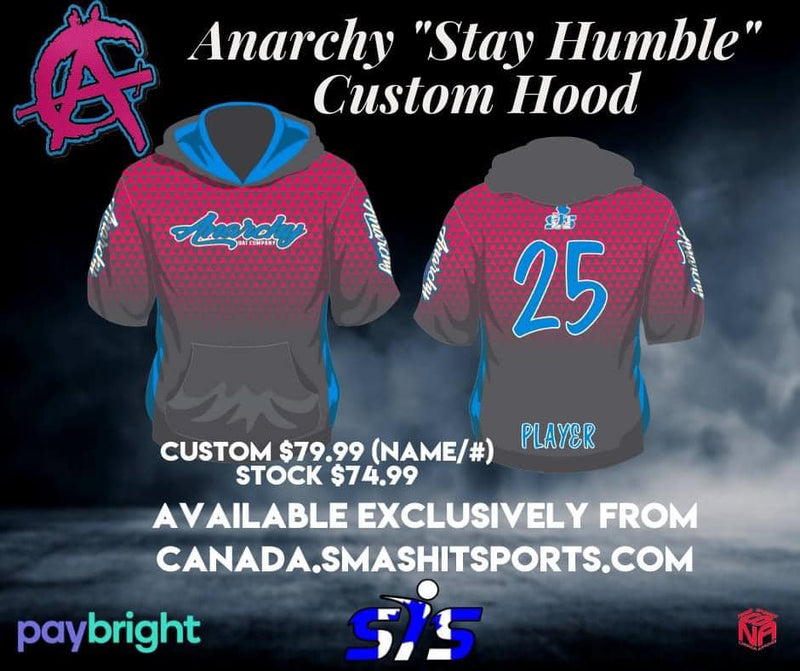 SISC Anarchy Stay Humble Half Sleeve NON Custom Hoodie  SISC-HOOD-BUYIN-HALF-HUMBLE