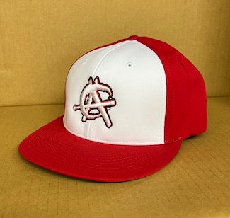 Anarchy Branded PTS20 Richardson Hat - SISC-PTS20-HAT-ANARCHY-RED-RED-WHITE