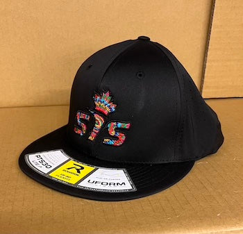 Smash it Sports Canada Branded PTS30 Richardson Hat - SISC-PTS30-SIS-TIE-DYE-BLK-BLK